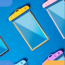 스마트폰 원터치 방수팩 휴대용 다용도 투명 야광 아이폰 이카 방수팩 방수봉투, 그린