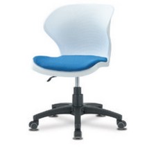 HL-120 훌라회전 사무용 의자/좌패드/흰색사출