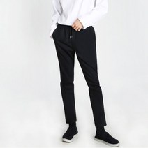 CØupang ⁀‿⁀남자 빅사이즈 허리 밴딩 스판 일자 면바지 스판면바지 남자바지 남성면팬츠 일자면바지 남성스판면바지Ｇo질라몰