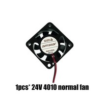 3D 프린터 부품 4010 팬 12v 24v ender 3 팬 40mm 팬 2 핀 오일 팬 듀얼 볼 베어링 쿨러 냉각 팬 3d 프린터, 01 24V normal fan
