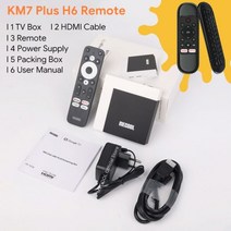 블랙박스왕 MECOOL-KM7 플러스 TV 박스 안드로이드 11 넷플릭스 4k 구글 2GB DDR4 16GB ROM 100M LAN 인터넷 S905Y4 홈 미디어 플레이어 셋톱, [01] 미국 플러그, [08] KM7 Plus H6, 08 KM7 Plus H6_01 미국 플러그
