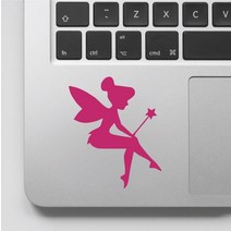 다꾸 문구덕후 핑크 아름 다운 작은 요정 패턴 데 칼 Tinkerbell 앉아 스티커 노트북 칼 아트 비닐 GA219, 09 Custom color_04 23CM