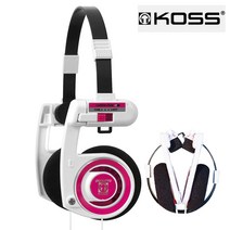 코스 포타 프로 한정판 온이어 유선 헤드폰 Koss Porta Pro 헤드 밴드휴대용, 레드, 애플 전환코드