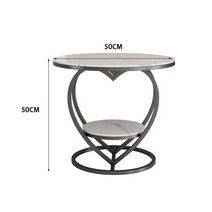 세라믹거실테이블 소파 테이블 골드 대리석 커피 작은 보조 럭셔리 러브 타입 금속 원형 거실 메사 홈 데코, 16.style16