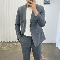 아도르클래식 팬텀 글렌 체크 봄 여름 가을 캐주얼 정장 수트 세트