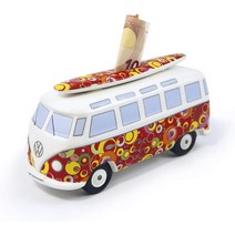 BRISA 폭스바겐 컬렉션 - 폭스바겐 삼바 버스 T1 캠퍼 밴 머니 뱅크/돼지 저축 박스 - 선물 아이디어/팬, 01 버블