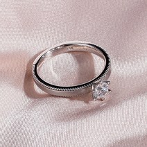 샤밍 3부 다이아 반지 우신 SI2 웨딩 밴드 6발 프레스티지 프로포즈 결혼