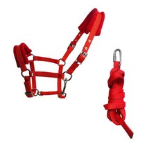말굴레 말굴레고삐 굴레고삐 승마굴레 마방굴레말고삐 승마 액세서리 줄, 02 M Size Red