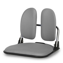 접이식 좌식 무빙 듀얼백 메쉬 의자 DB-3500, 그레이