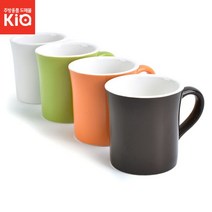 머그컵 340ml 머그 커피잔 도자기 흰색 칼라 노빌타 KA 홈카페 바리스타용품 카페 튼튼함 머그잔, 케이옵션확인_노빌타 KA 머그 흰색-340ml