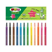 문구랑만들기랑 롤링형 지구화학 샤프식 색연필 투명이 12자루 단색 12가지색상, 분홍