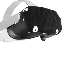 게임 가상현실 VR VR 호스트 헬멧 실리콘 보호 커버 Oculus Quest 2 Quest2 헤드셋 앞면 방울 방지 충격 방, 01 Black