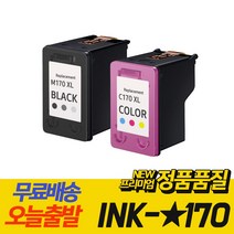 삼성 잉크 INK M170 C170 SCX-1360 SCX-1365 SL-J1760FW SL-J1760W 재생 잉크, 1개, 검정