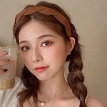 은꽃밴드 꼬임머리띠 여성 헤어밴드 논슬립