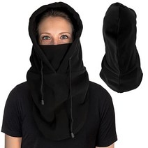 BINE 남성용 겨울 모자 추운 날씨 페이스 마스크 방한모 후드 야외 고중량 스포츠 방한모 방풍 브라운, Black