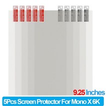 5pcs 화면 보호 필름 3d 프린터 lcd 보호 필름 anycubic 광자 모노 x 4k 6k 8.9 9.25 모노 lcd 긁힘 방지, 모노 x 6k용