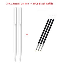 샤오미 정품 미지아 미 사인펜 스무스 스위스 리필 사무용 학교 용품 0.5MM PREMEC, 06 2pen 3Black Ink