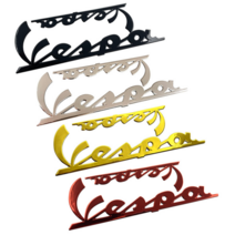 데일리쇼핑 오토바이 베스파 3D 엠블럼 아크라 요시 머플러 레이싱 튜닝 로고 데칼 반사 스폰서 스티커 엠블럼, 베스파3D엠블럼(블랙1set), 1개