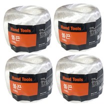 [INT] 끈 바인더끈 4개 볼끈 흰색끈 박스 포장끈 100M, 볼끈-4개