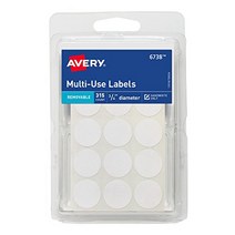 Avery Removable Multi-Use ID Labels 0.75