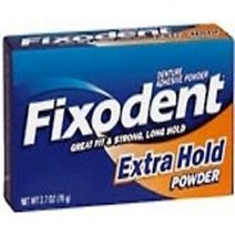 Fixodent Denture Adhesive Powder Extra Hold - 1.6 oz Pack of 2, 1
