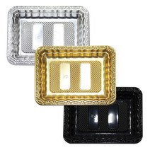 정육포장 일회용용기 트레이 77호(PET) 600개 박스, 은색