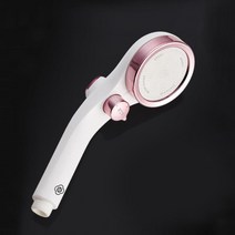 강력수압 황토볼 미세분사 원터치 절수 샤워기 야외사워 휴대용 차박 욕실용품, 1개, 골드