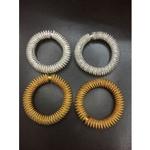 손바닥지압 손목마사지기 50 - 지압 마사지 링 피로 해소 손가락 손목 손 혈액 순환 개선, 손가락 1개 손 반지 1개, 금