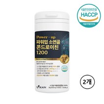 콘드로이친 1200mg 소연골 식약처 식약청 해썹 인증 인정 저분자 소유래 콘드라이친 알약 캡슐 코드로이친 콘도르이친 콘도레친 콘드로치 코도레이친 콘트레이친 콘드레친 100% 추출, 2개(pcs) 2개월분, 민쓰네가게 1개(pcs)당 60정 본사 직배송 정품