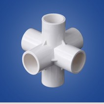 자체브랜드 외경 25mm 파이프용 커넥터 6구형 조인트 GS0700293B, 단품