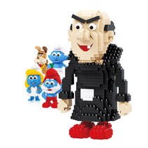 [알꿀밤 시리즈] #국내당일배송# 스머프 시리즈(소형 대형 나노블럭), BA가가멜BA