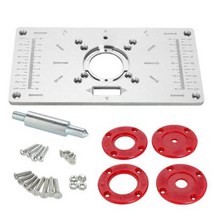 루터기 다기능 라우터 테이블 삽입 플레이트 목공 벤치 알루미늄 나무 트리머 모델 조각 공작 기계, 빠른배송, 20pcs