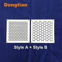 가죽공예 도안 클래식 사시코 템플릿 대나무로 짠 그림 부드러운 12x12cm, 01 1 Set A and B
