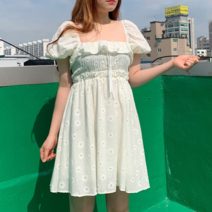 쏘유마켓 쏘유마켓 오프숄더 린넨 퍼프 미니원피스 (5654057)
