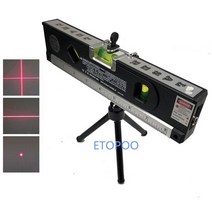 레이저 각인기 마킹기 금속 가정용 미니 각인기 4 in 1 블리스터 레벨 수평선 수직 측정 테이프 얼라이너 마킹 라인 눈금자 도구 삼각대, 삼각대와 함께