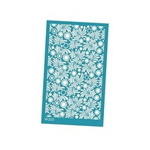 Harilla Kin 폴리머 클레이 용 실크 스크린 스텐실 휴대용 메이드 귀걸이 DIY 용품 씻을 수있는 E