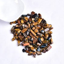 수석 돌 자연석 소장품 50g 100g 천연 크리스탈 자갈 표본 로즈 쿼츠 자수정 홈 데코 다채로운 수족관 치유, 17 Tigers Eye_02 100g