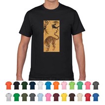 TCT-652 임인년 호랑이띠 민화 죽하맹호도티셔츠