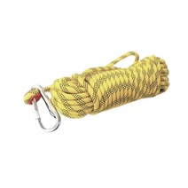 포로스 비너2개포함 다용도 보조 자일 초강력 캠핑 해먹 밧줄 로프 10MM*20M 색상선택, 옐로우