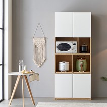 보루네오하우스 엘리브 리츠2 주방렌지대 800 수납장 부엌 선반장 화이트 대 bk113