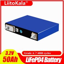자동차 차량용 인산철 시동 보조 배터리 팩 교체 밧데리 3.2v 50ah 셀 리튬 염 12v 52ah 충전식 diy 태양 에너지 저장, 20pcs 3 2v50ah m6