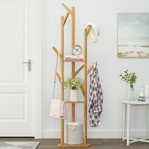 나뭇가지 원목 행거 자취생으로살아남기 원룸 꾸미기 옷정리 행가 우드코트랙 스탠드옷걸이, 기본