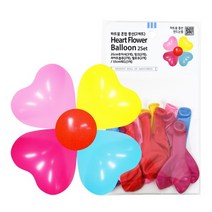 f20 145427 파티클럽 하트꽃 혼합풍선 2세트 BB05 1봉, 상세페이지 참조, 상세페이지 참조