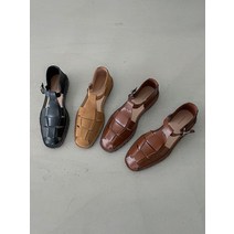 (225-250) 데일리 스웨이드 스티치 디테일 고퀄리티 피셔맨 스트랩 샌들 1.5cm