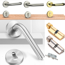모티스락 방문손잡이 문고리 유럽풍 잠금장치 안방열쇠 중문 부속 문틀 래치 키통 분리형 현관열쇠, 16번부속/모티스/문틀세트, 1개