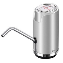 가정용 자동 전기 워터 펌프 USB 충전식 식수 펌프 0.6L 정량 지능형 펌핑 도구, 은