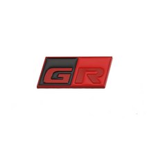 자동차 스티커 gr 스포츠 데칼 프론트 후드 그릴 엠블럼 배지 for toyota hv yaris rz rc rs prius lexus harrier grmn 로고 스티커, GR 스티커