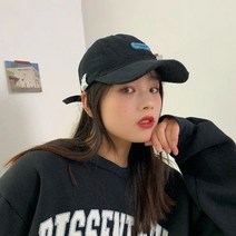 NENAI 여성 볼캡 여성 모자 베이직 무지 볼캡 빈티지 구제 야구모자 하드 볼캡 자외선 차단 통풍 자수 레터링 사이즈 조절 가능한 모자 커플 모델