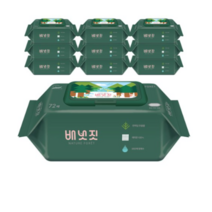 배냇짓 네이처 포레 아기물티슈 캡형, 10팩, 2개