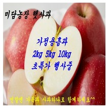 [미담농장]고당도 청송사과 가정용흠과 2KG 5KG 10KG, 2. 미담 청송사과 가정용흠과 2K_2KG | 1BOX